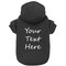 Black Personalized Dog Hoodie - Black Custom Dog Sweatshirt - Dog Apparel product 1